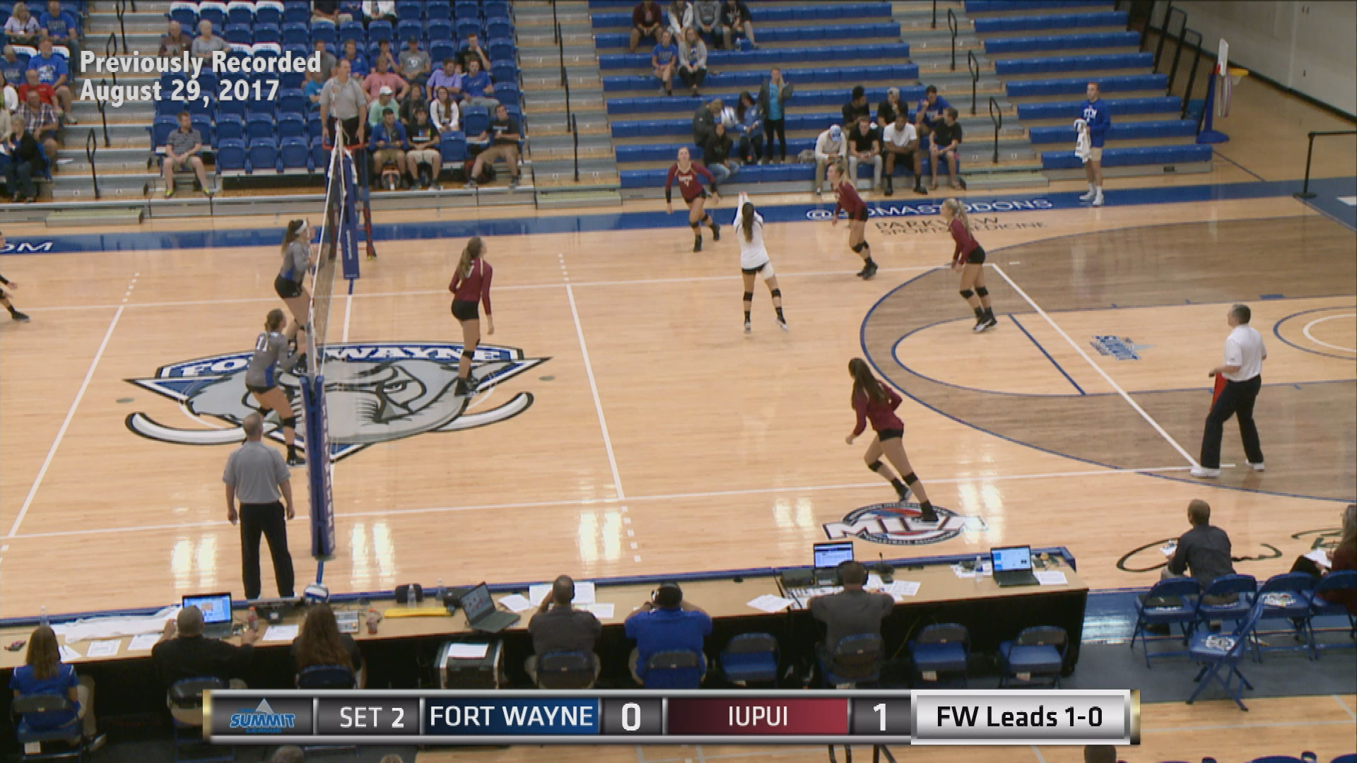 Thumbnail image for 8/29/17 Fort Wayne Women's Volleyball vs IUPUI