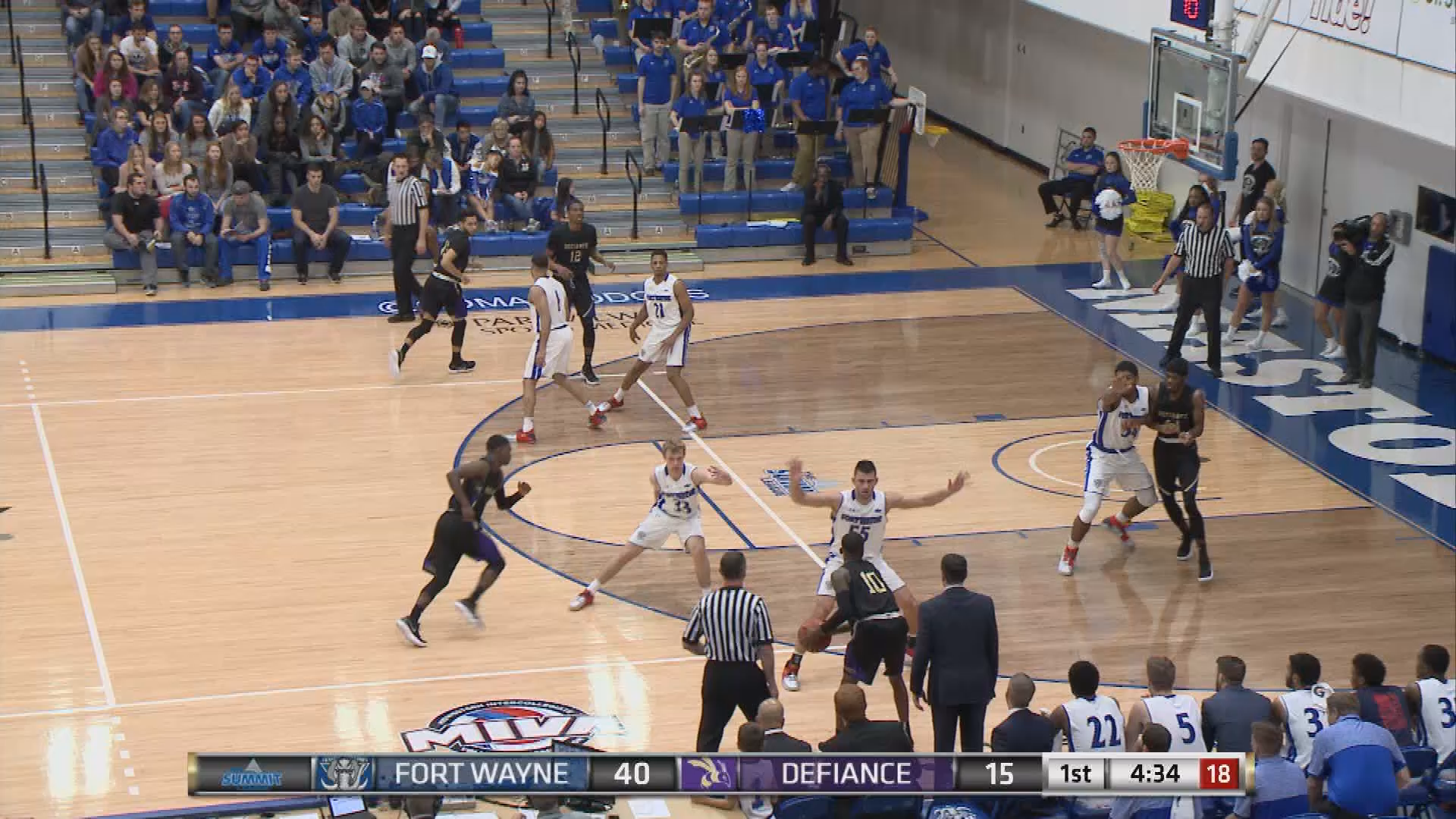 Thumbnail image for 11/12/17 Fort Wayne Men's Basketball vs Defiance
