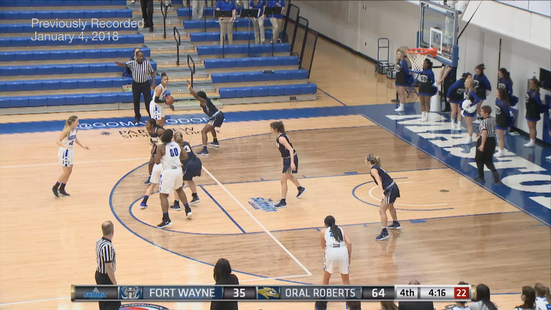Thumbnail image for 1/4/18 Fort Wayne Women's Basketball vs Oral Roberts