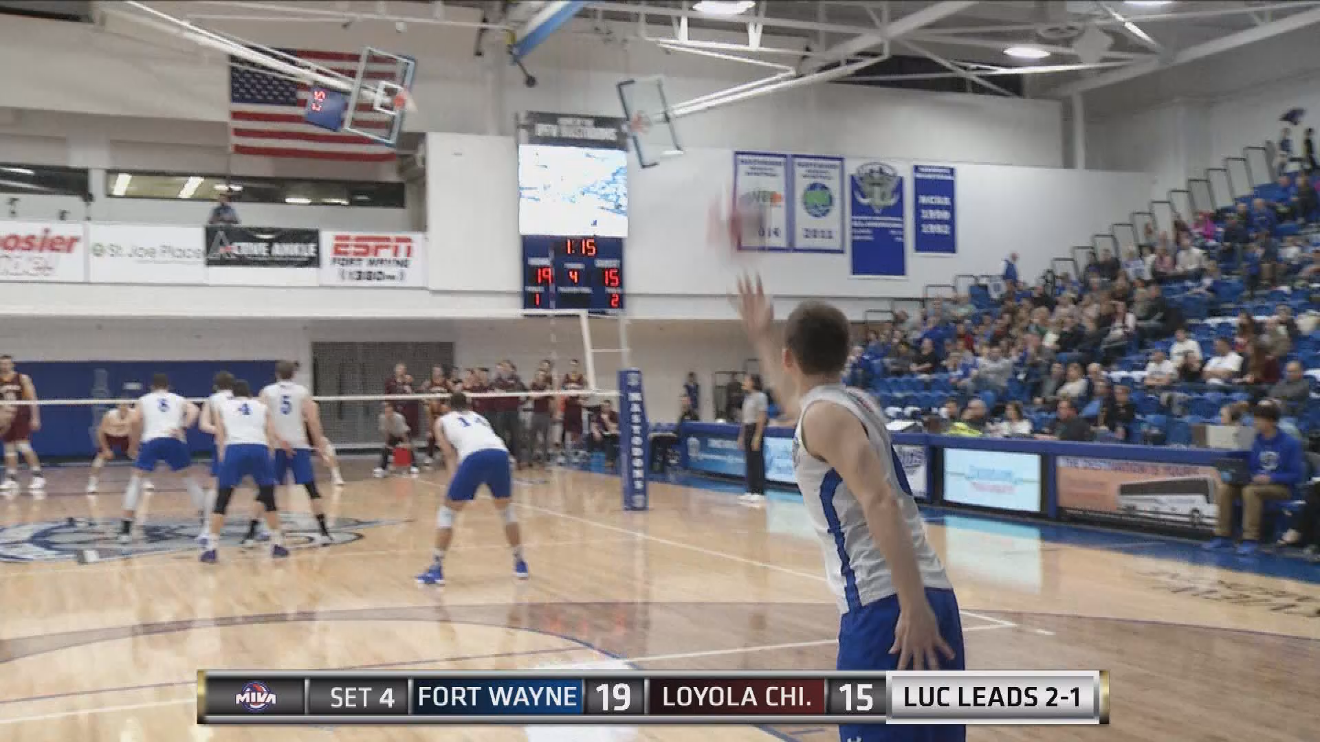 Thumbnail image for 2/16/18 Fort Wayne Men's Volleyball vs Loyola-Chicago