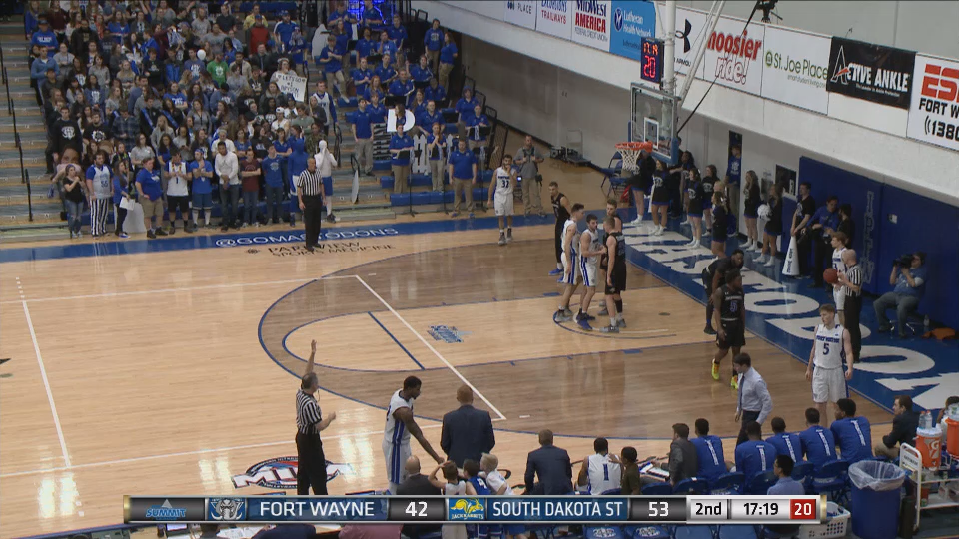 Thumbnail image for 2/24/18 Fort Wayne Men's Basketball vs South Dakota State
